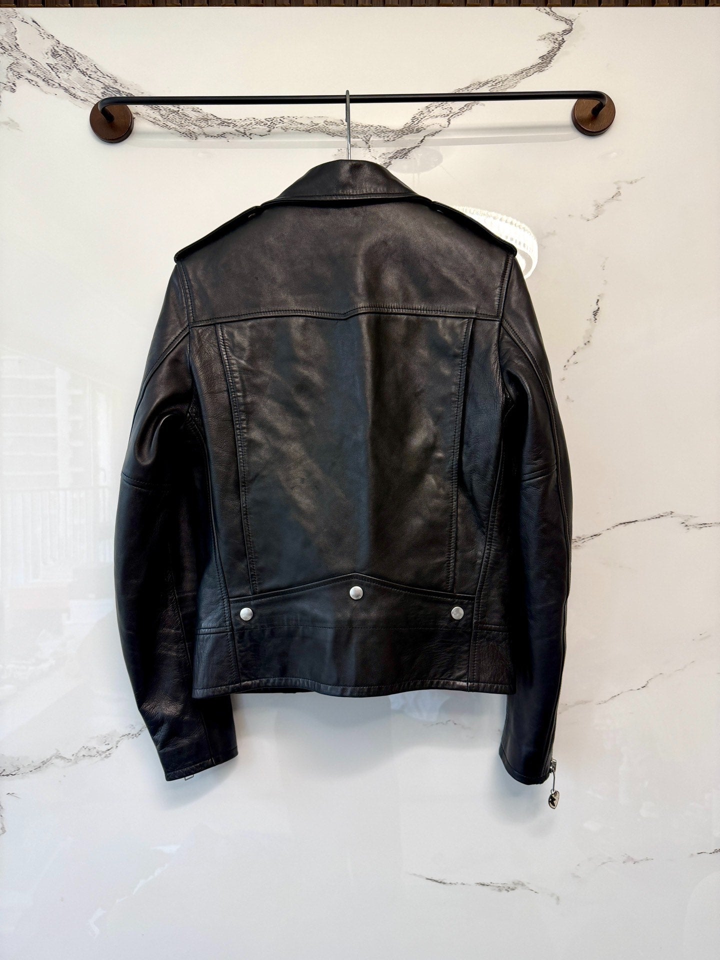 saint laurent studded l01 biker leather jacket