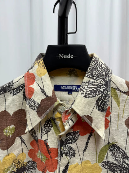 floral canvas shirt size M