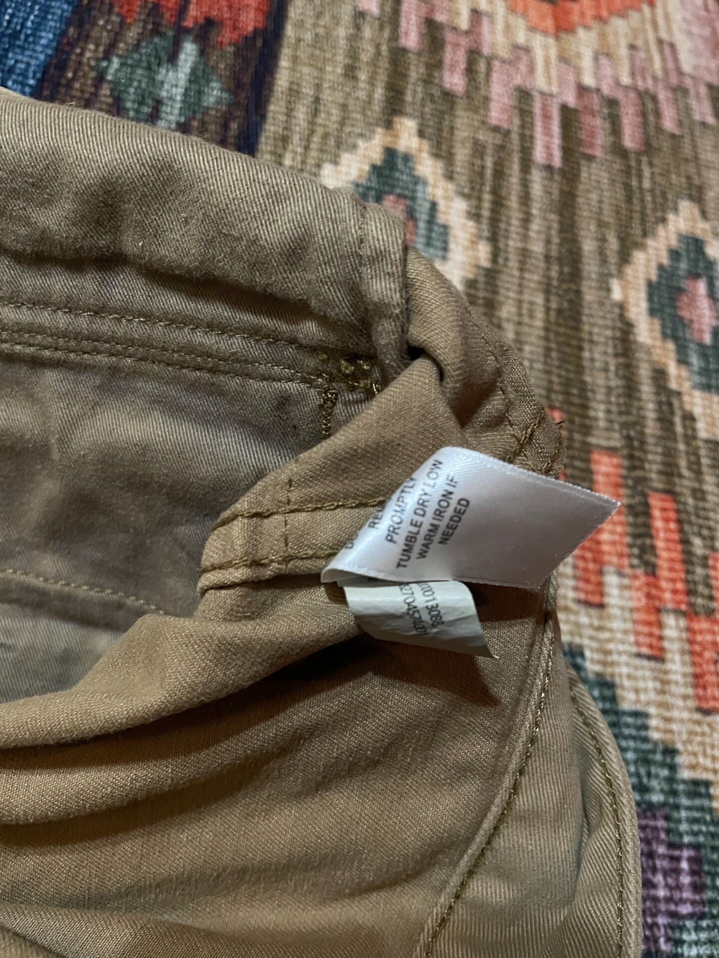 RRL Khaki Cargo Shorts Size 34