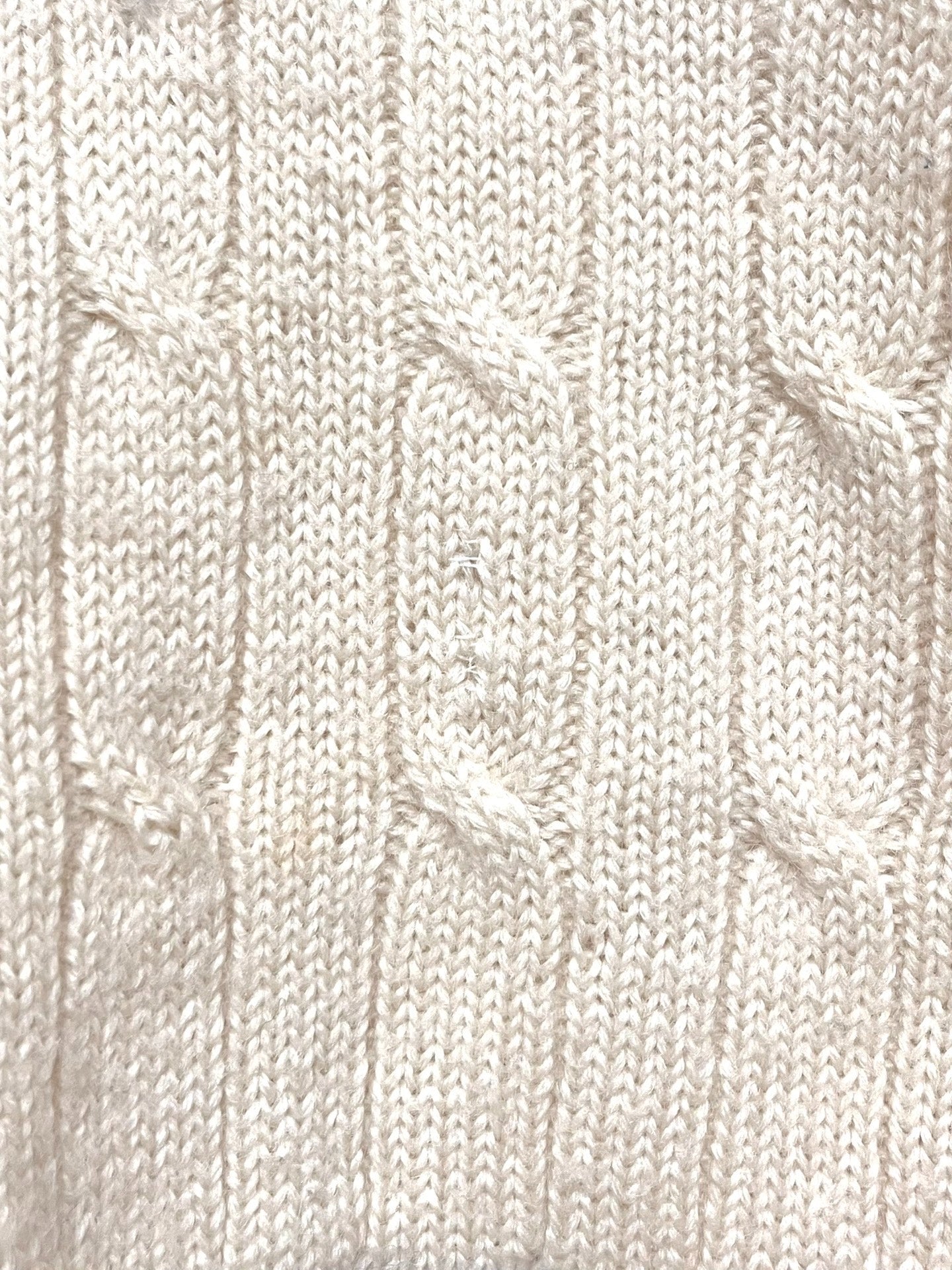Polo Ralph Lauren Cream Striped V-neck Sweater