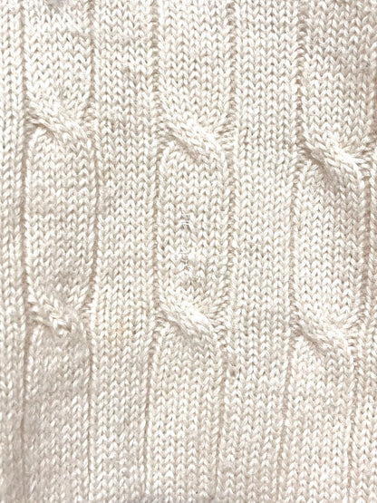 Polo Ralph Lauren Cream Striped V-neck Sweater