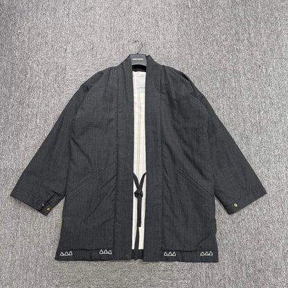 VISVIM Dark Gray Robe-Style Coat