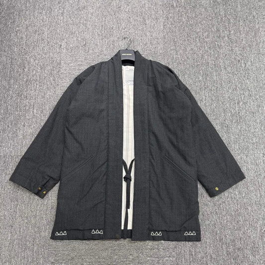 VISVIM Dark Gray Robe-Style Coat