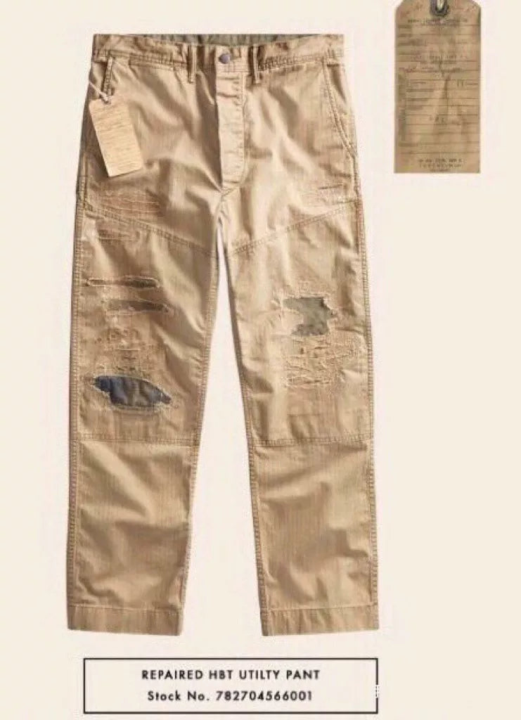 Distressed Double RL RRL Cargo Pants