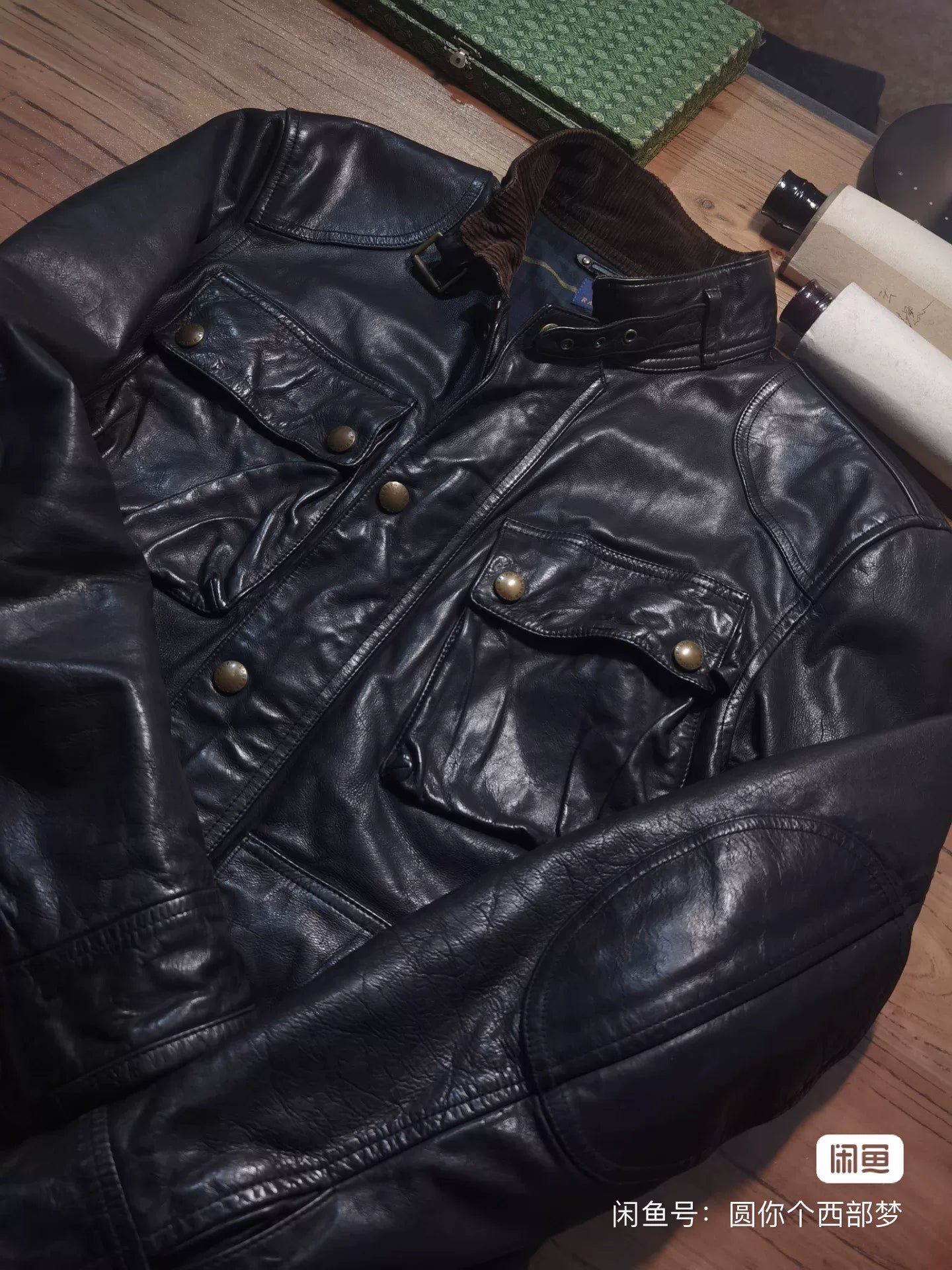 Ralph Lauren Four-Pocket Leather Jacket