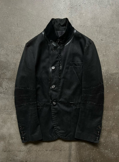 black double-breasted blazer jacket