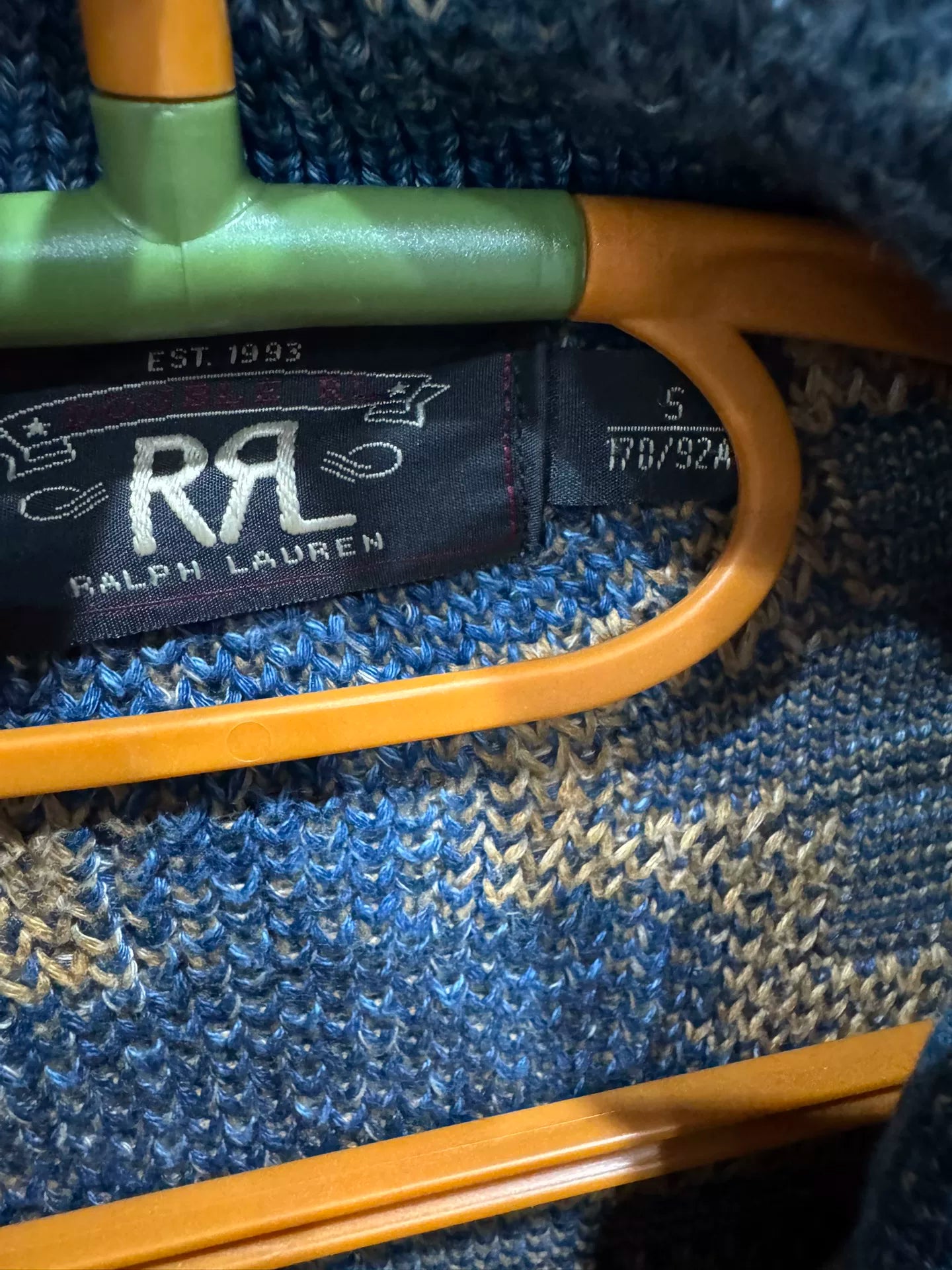 rrl ralph lauren southwestern knit cardigan