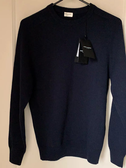 Saint Laurent Dark Blue Cashmere Sweater