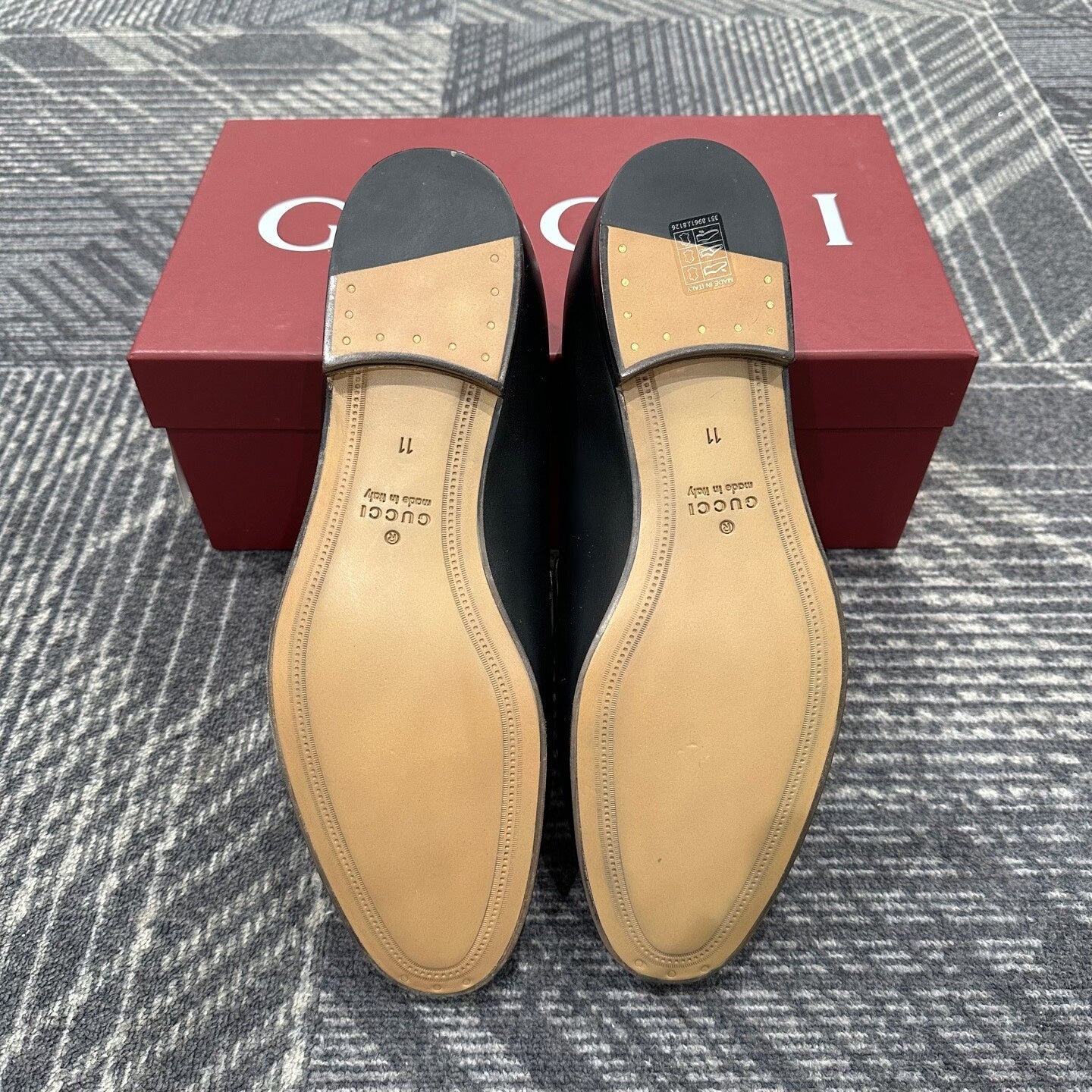 Gucci Horsebit Leather Loafers Size 45