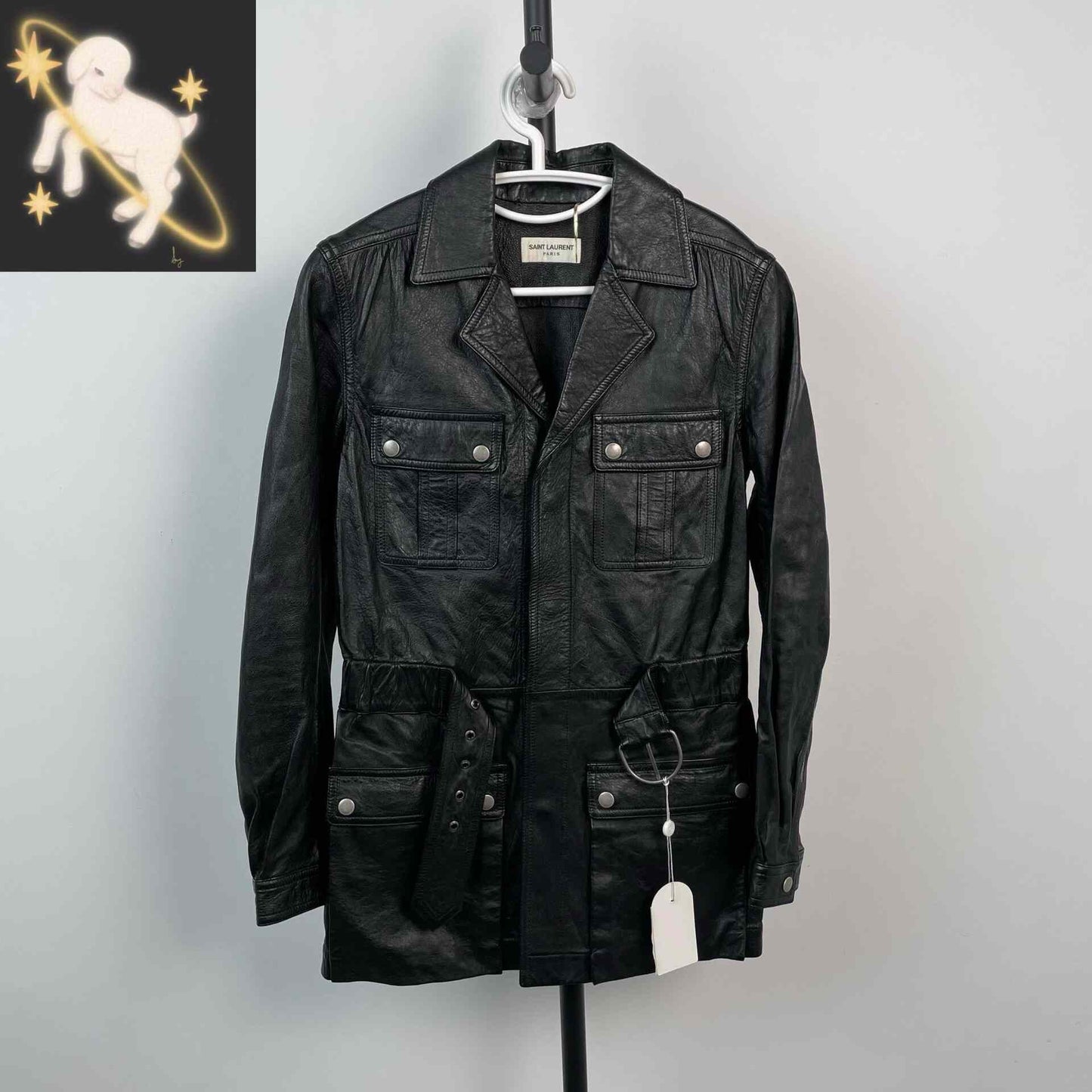 Saint Laurent 2017FW Black Leather Jacket