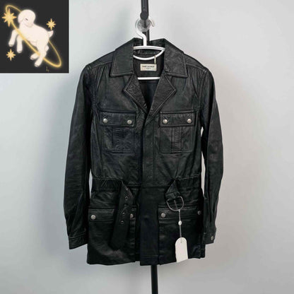 Saint Laurent 2017FW Black Leather Jacket