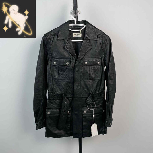 Saint Laurent 2017FW Black Leather Jacket