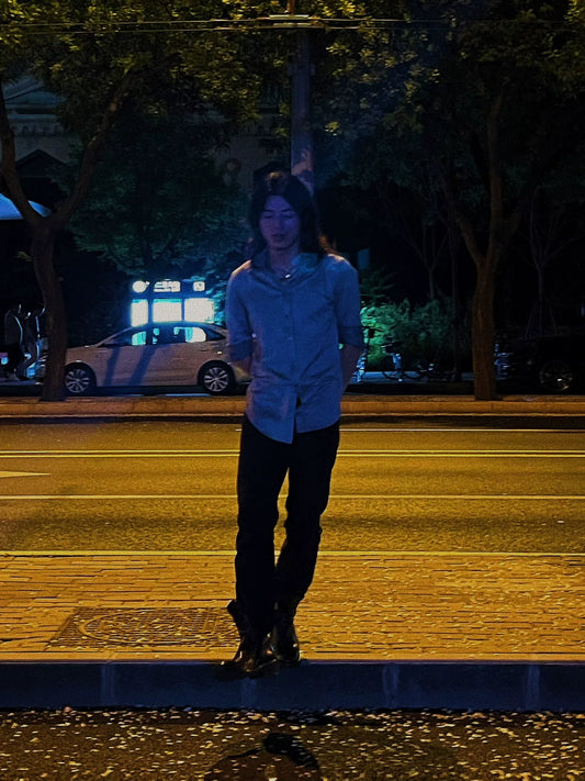 maison martin margiela twisted collar shirt