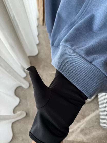 Celine Letter Hoodie in Blue