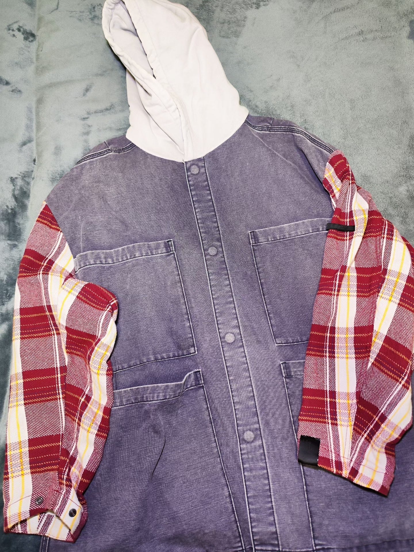 N.HOOLYWOOD Denim Check Shirt Jacket