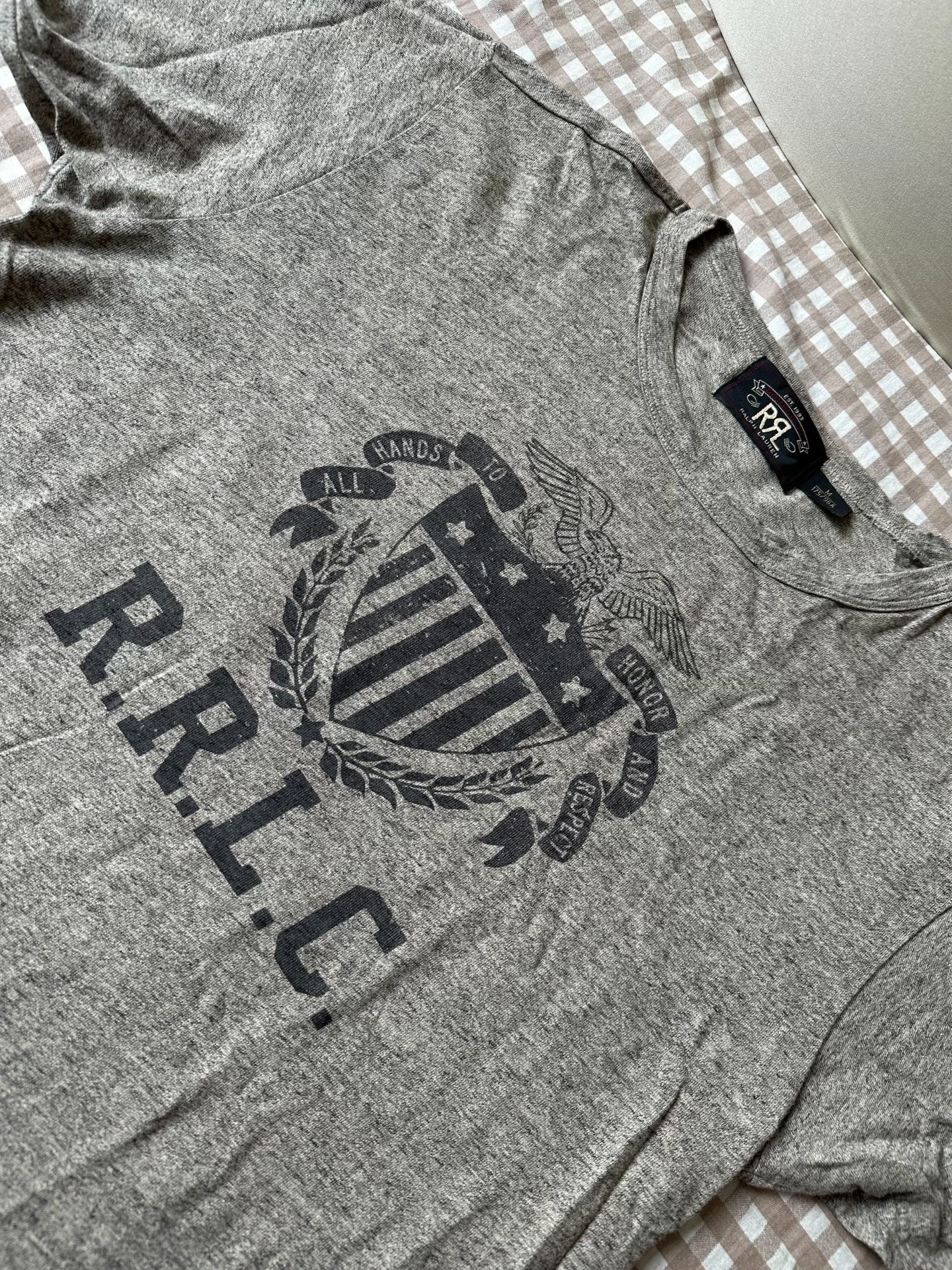 RRL Eagle Logo Military Short-Sleeve Tee