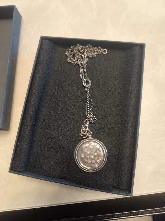 Ann Demeulemeester Distressed Raw Stone Necklace