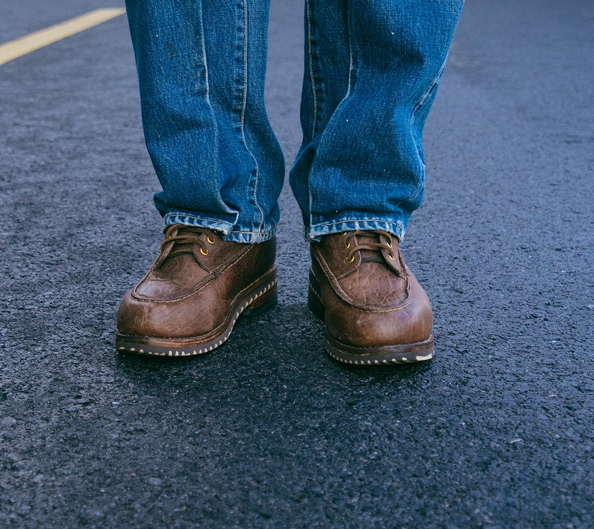 visvim kainai moc toe boots dk.brown
