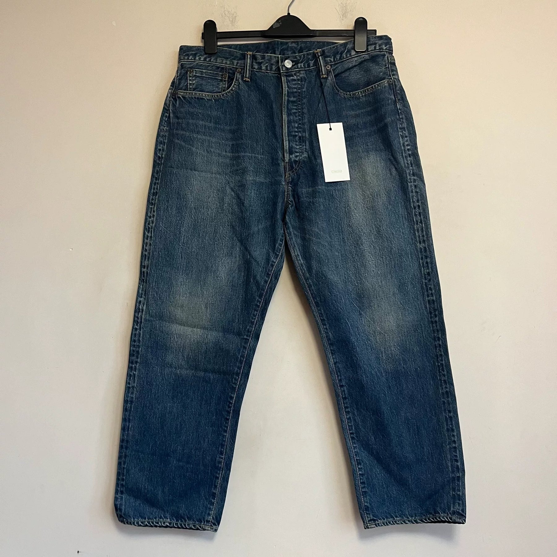 Presse Washed Denim Wide Pants