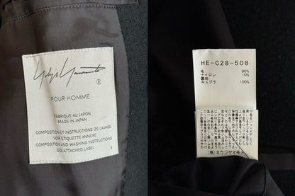 yohji yamamoto wool long coat