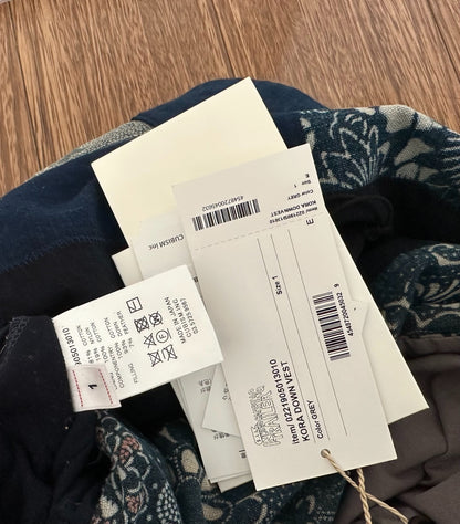 visvim kora down vest in grey