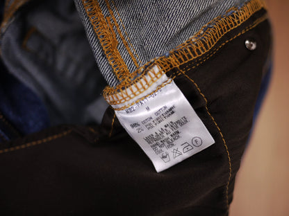 mastermind japan denim pants with unique design