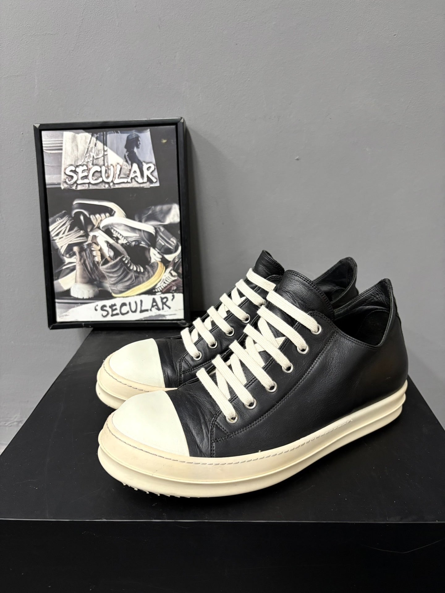 Rick Owens Leather Converse-style Shoes