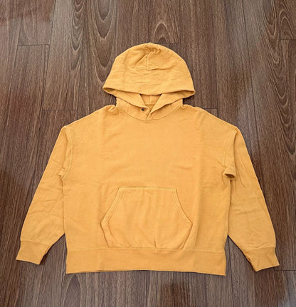 visvim amplus sb hoodie in mustard yellow