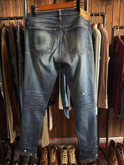 RRL Classic Blue Washed Jeans Size 28