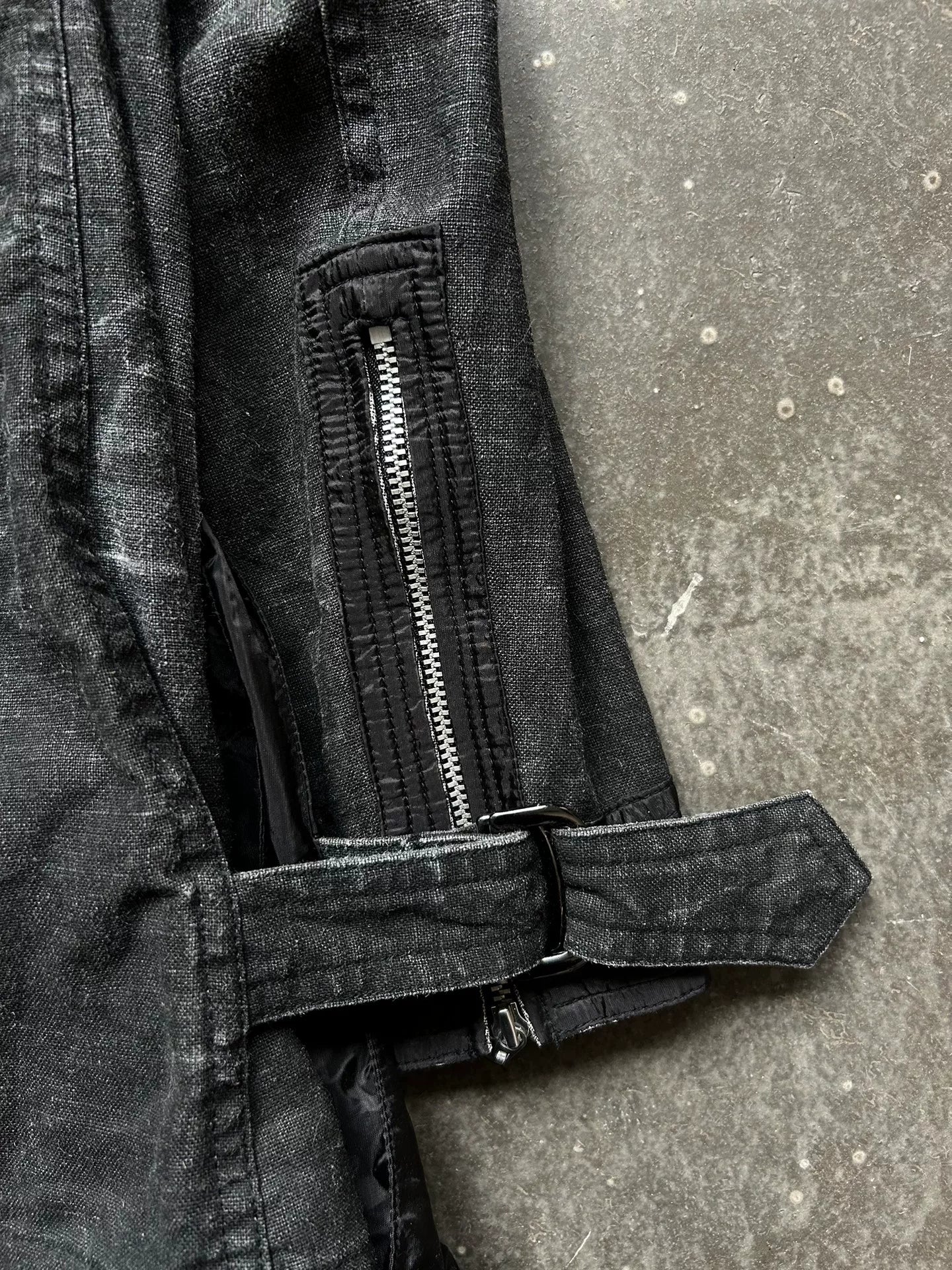 Kohshin Satoh Denim Jacket with Faux Layers