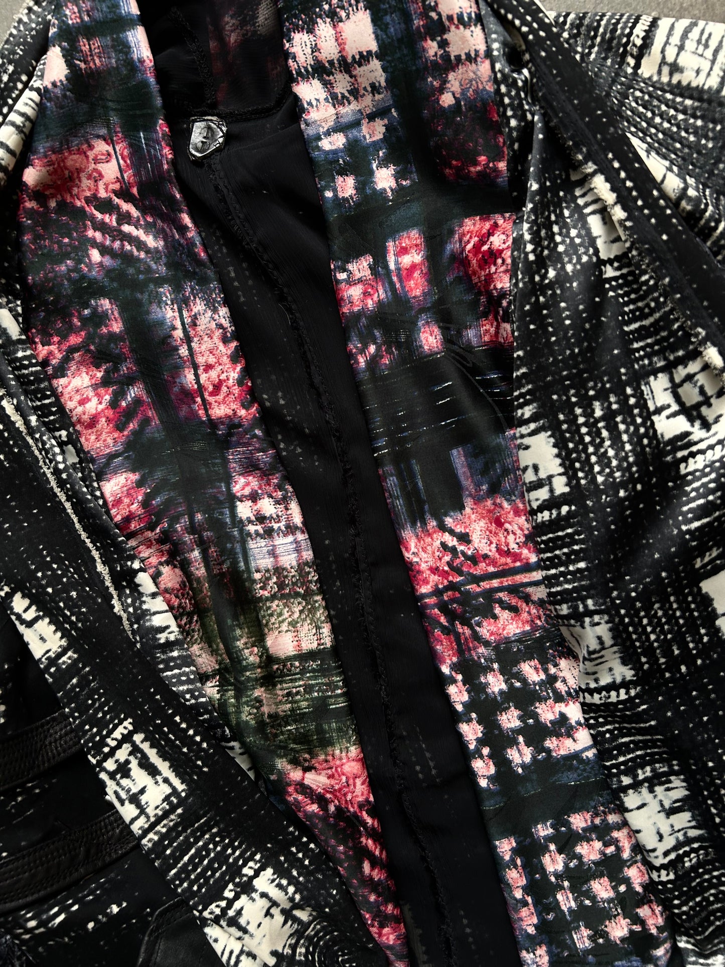 stylish patchwork long coat by TT