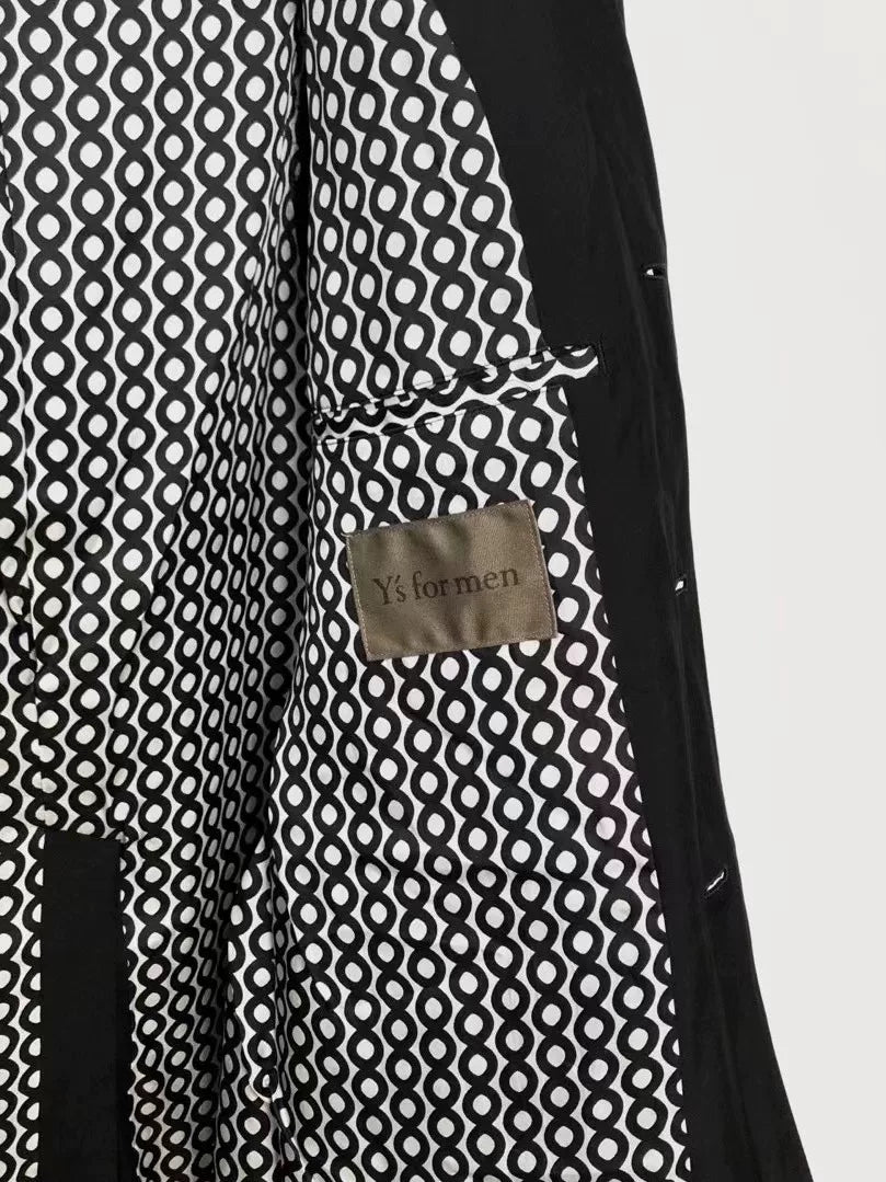 black double-sided silk jacket