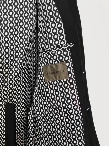 black double-sided silk jacket