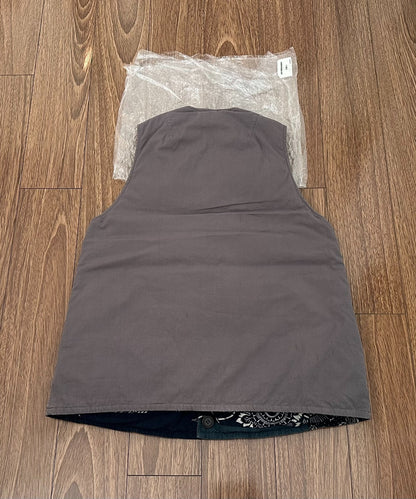 visvim kora down vest in grey