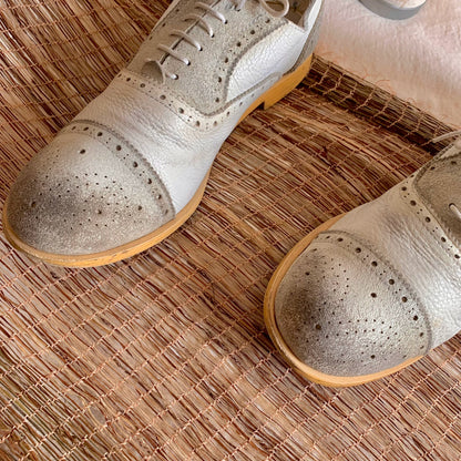 Comme des Garcons 90s Distressed Suede Leather Shoes