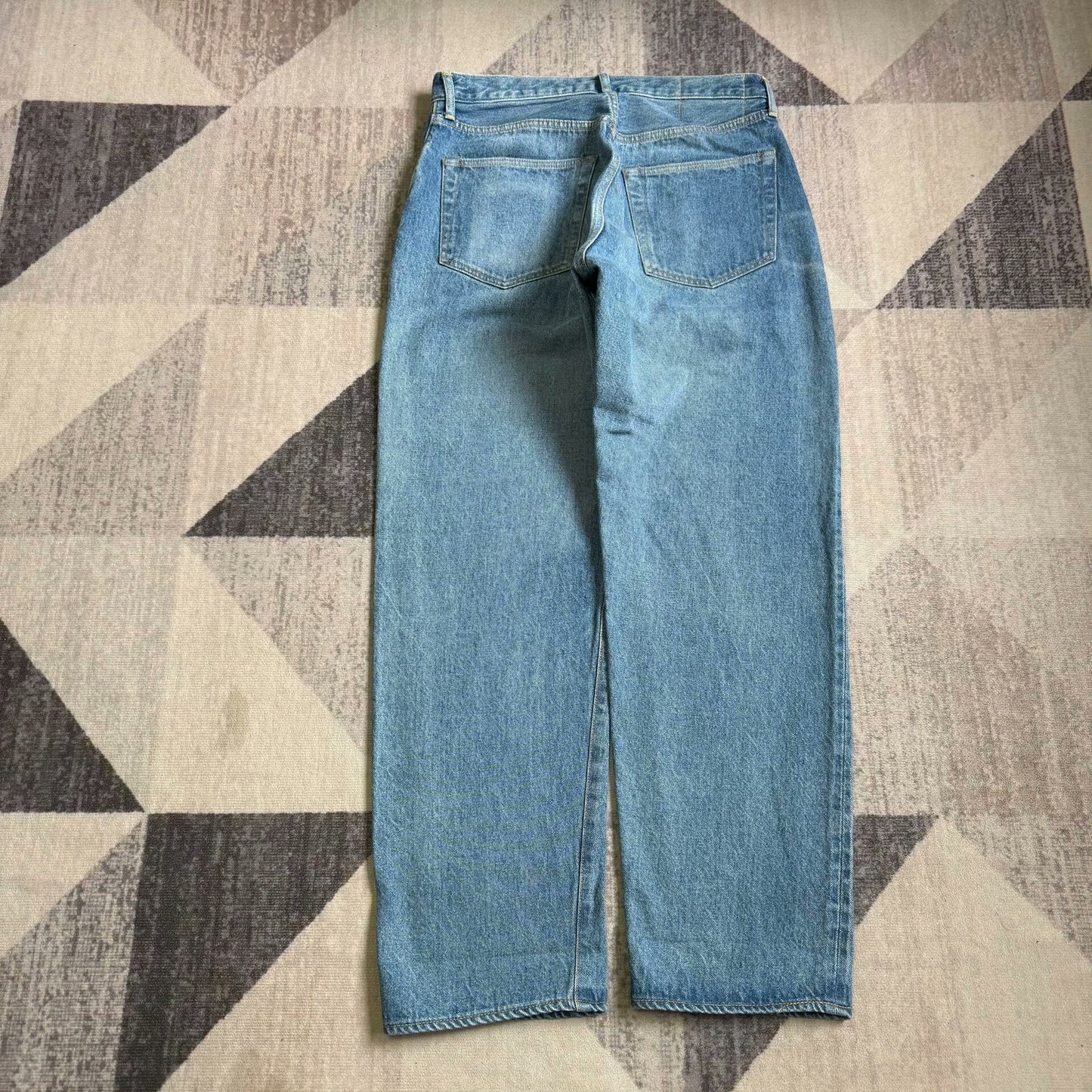 kaptain sunshine skate shoe cut denim pants