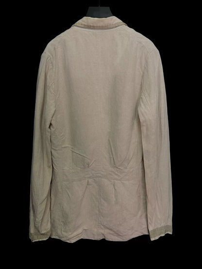 antique linen silk coat by casey vidalenc