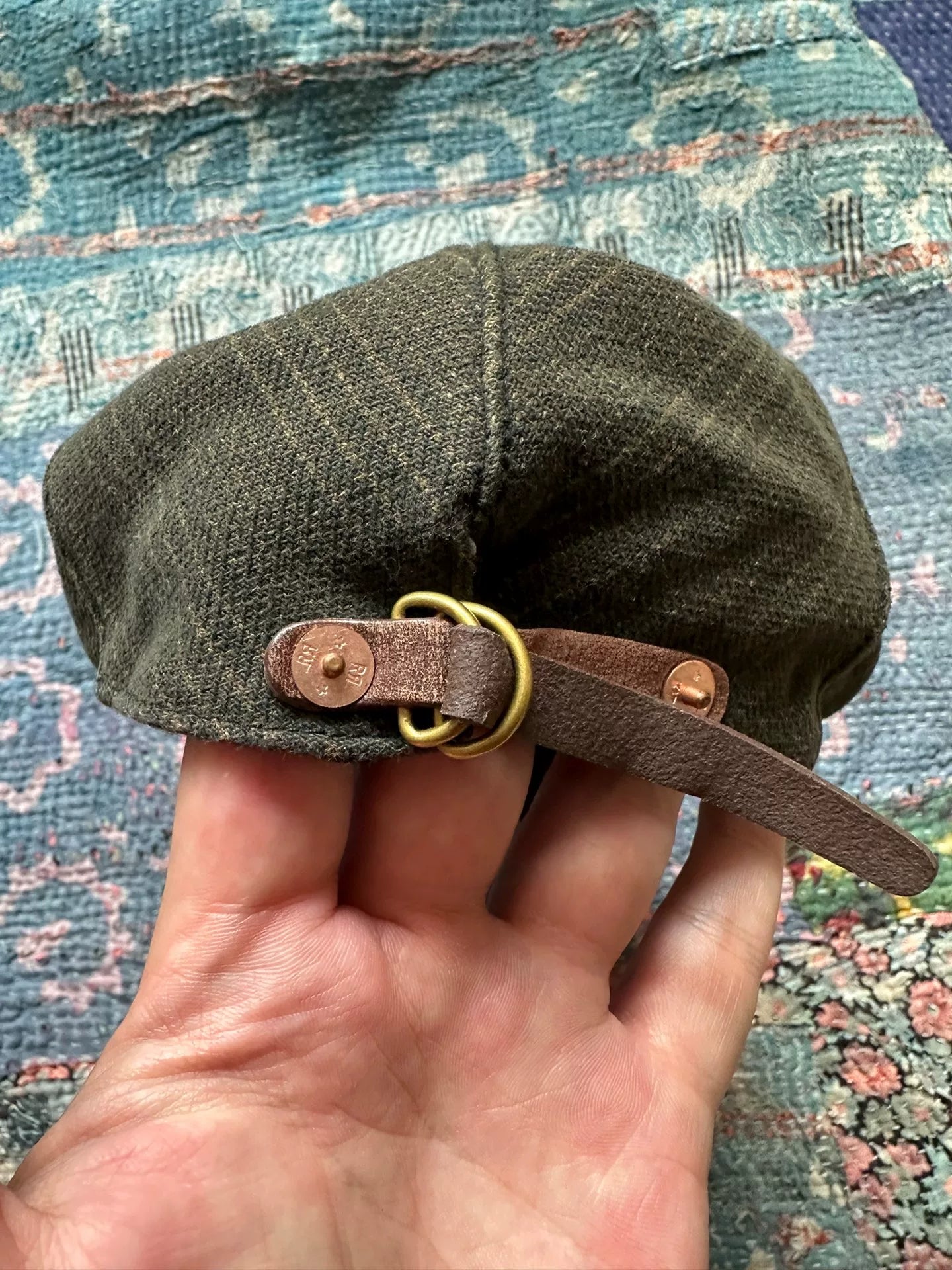 rrl plaid baker cap beret newsboy cap