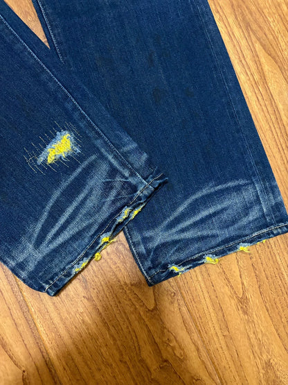 clot levi's kazuki distressed denim pants