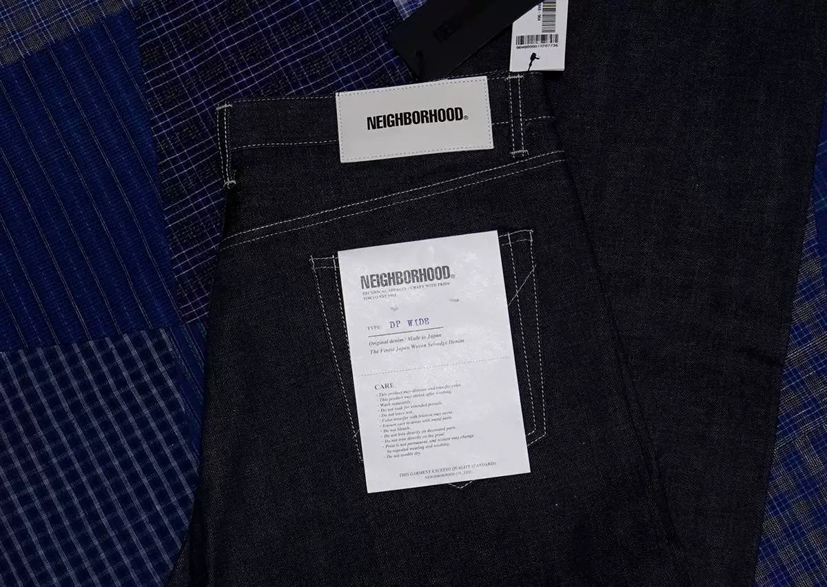 neighborhood rigid denim dp wide pants