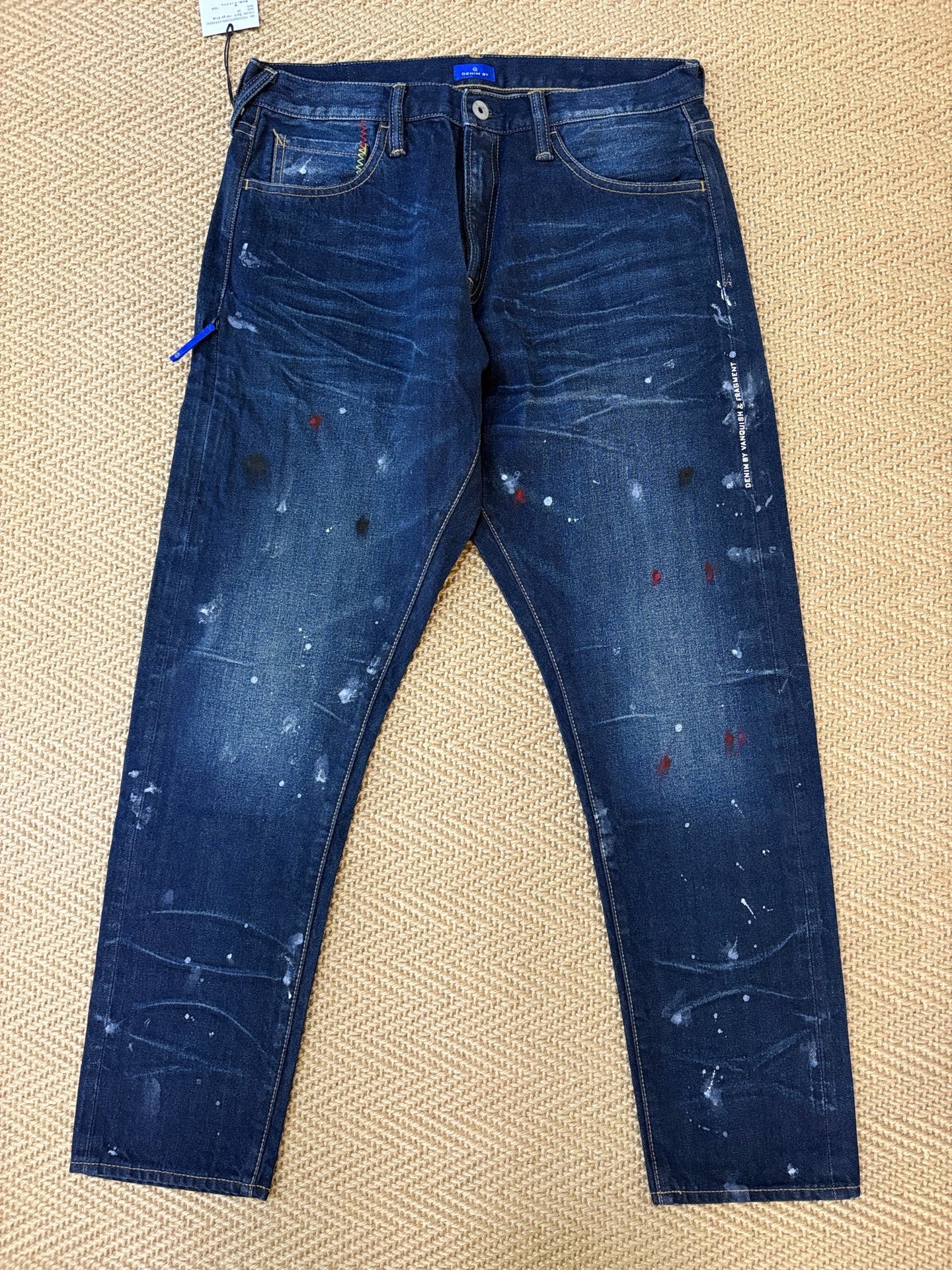 Denim by Vanquish & Fragment Lightning Splatter Jeans