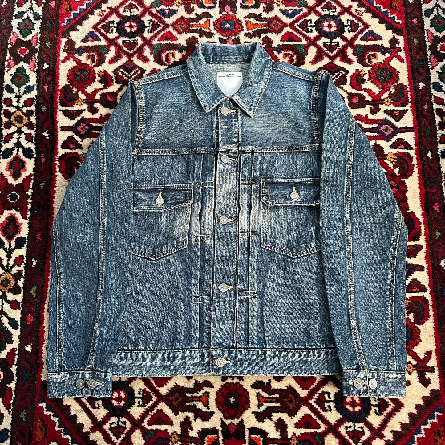 visvim 11aw 101 yellow mud denim jacket