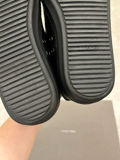 Rick Owens x Converse Black Leather Sneakers