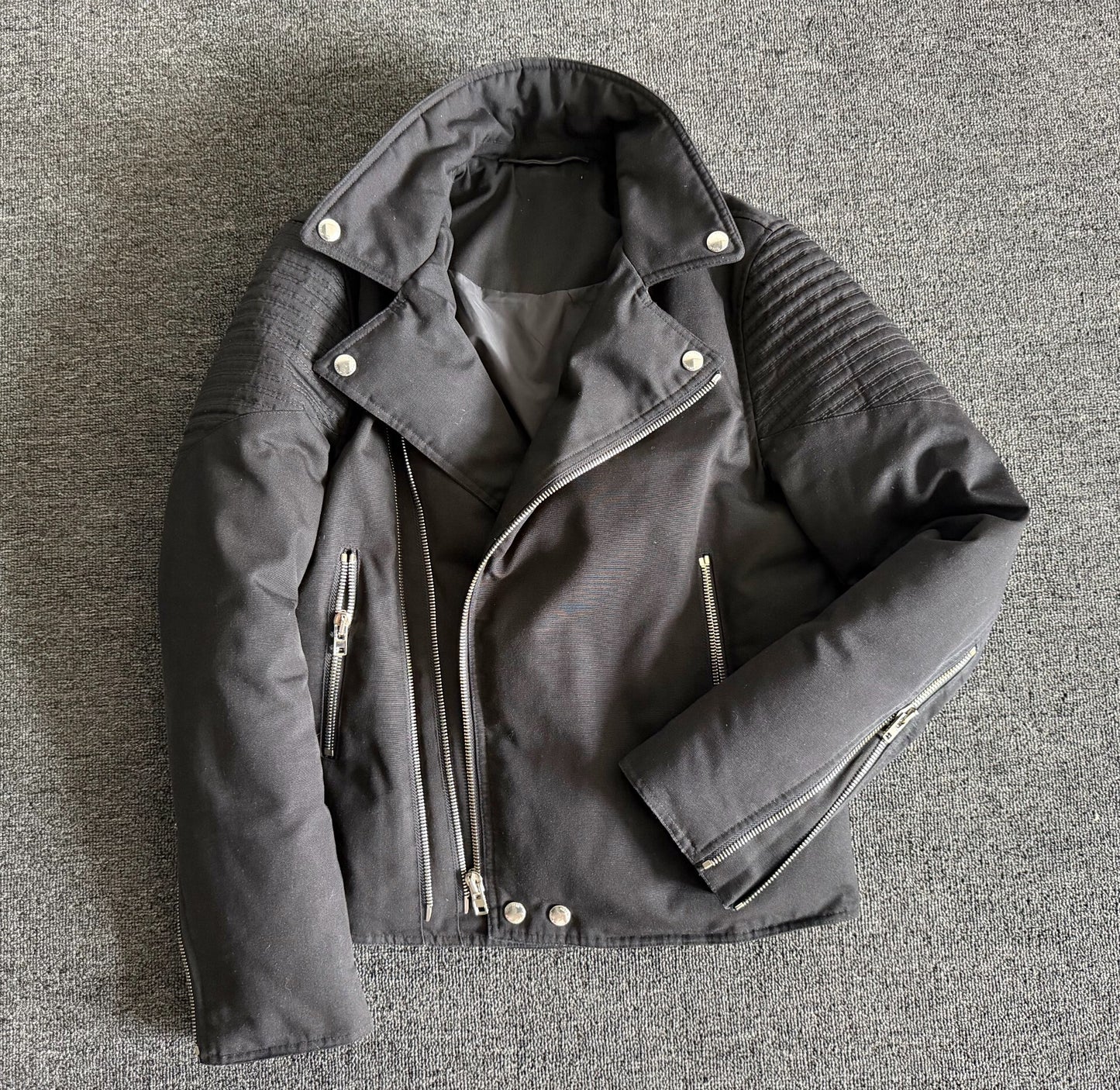 Givenchy Black Cotton Puffer Rider Jacket