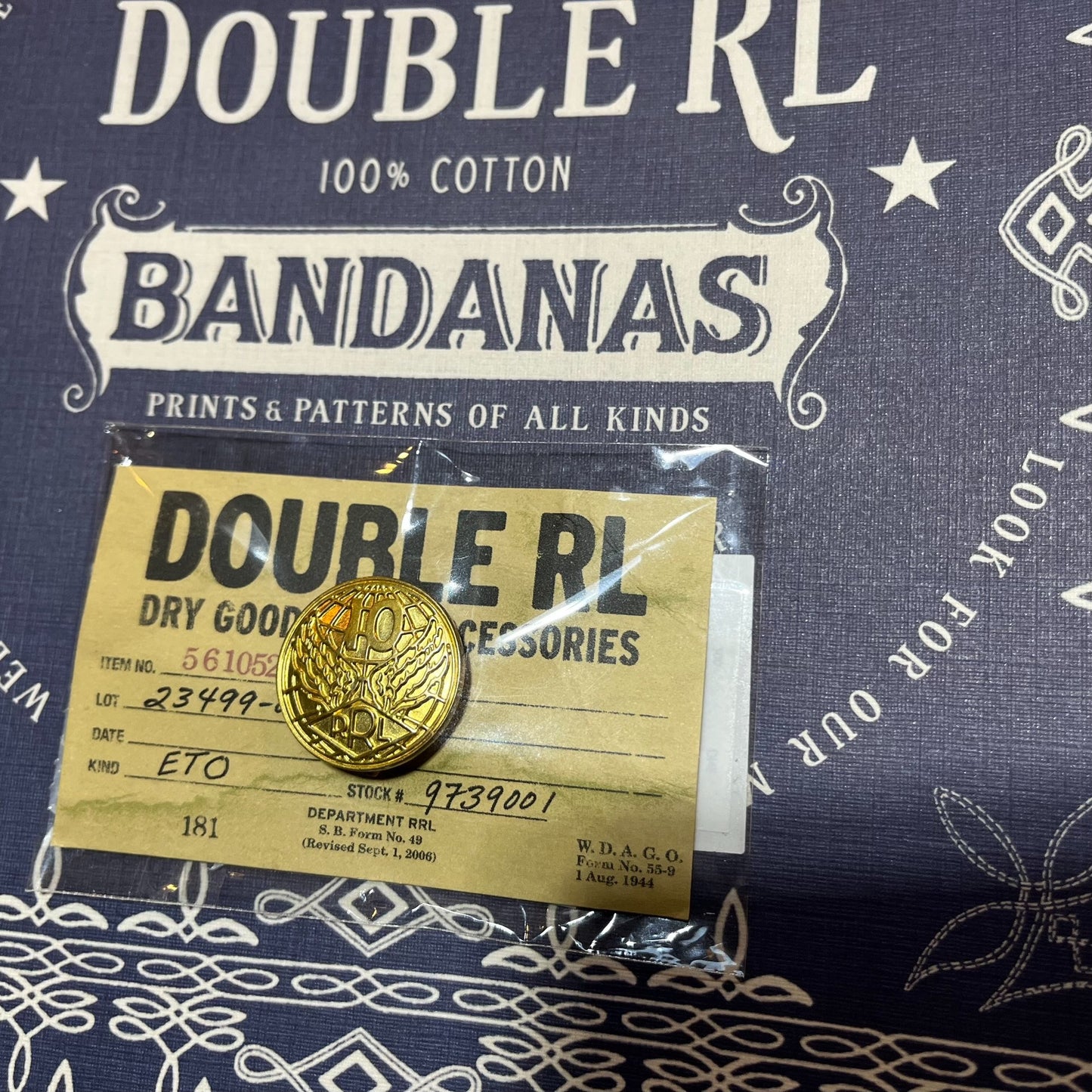 RRL Omotesando 10th Anniversary Badge