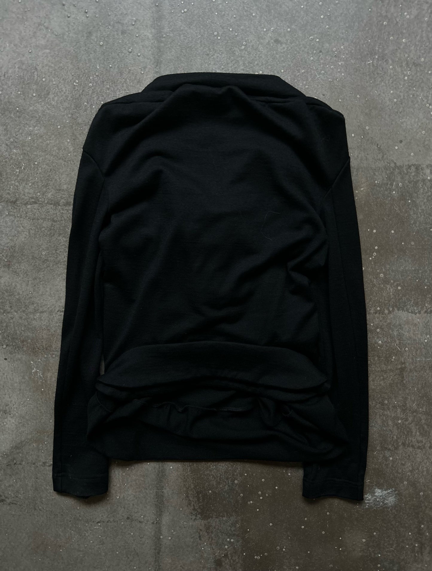junya watanabe unique black long sleeve top