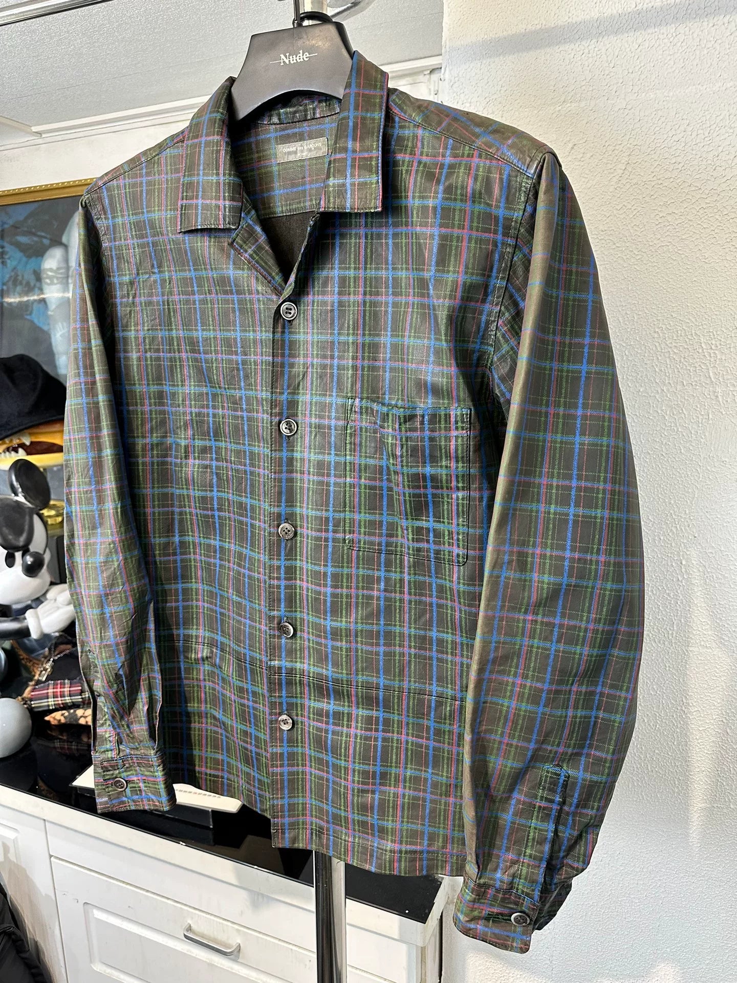 Comme des Garcons Plaid Shirt Jacket