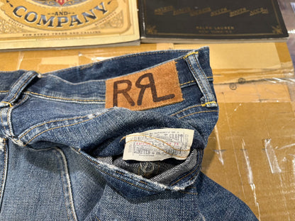 RRL Vintage Limited Patch Distressed Jeans