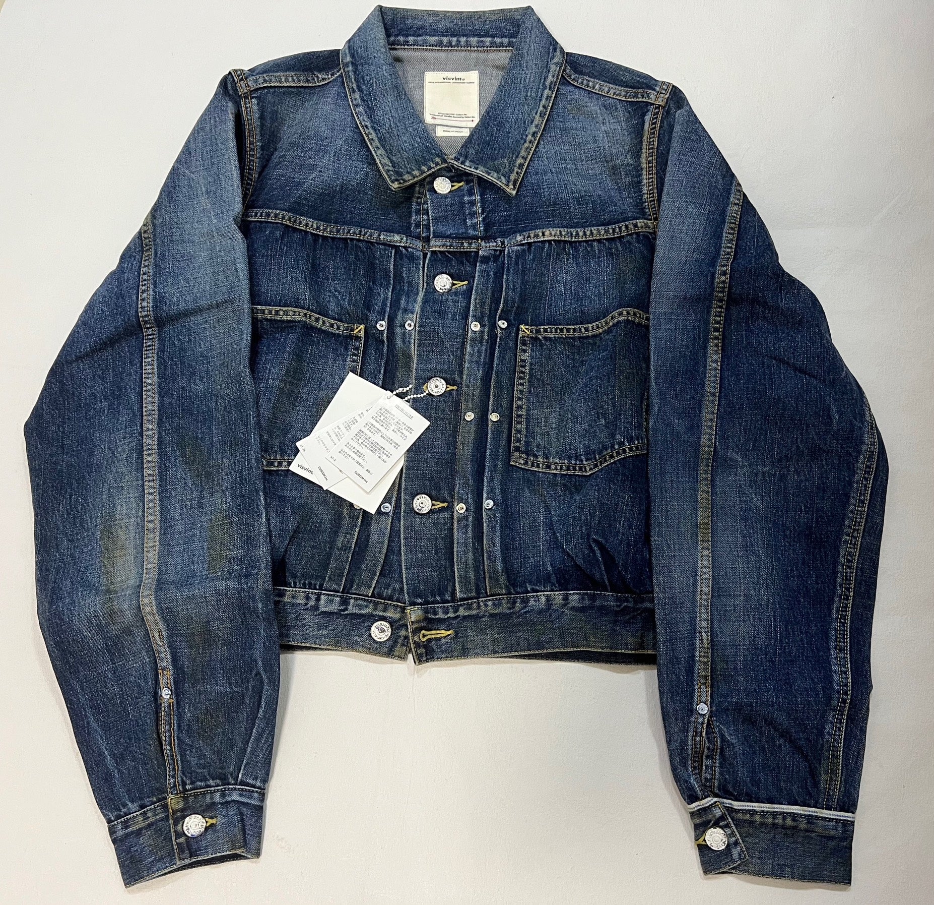 visvim SS Shorty Chore Dry Denim Jacket