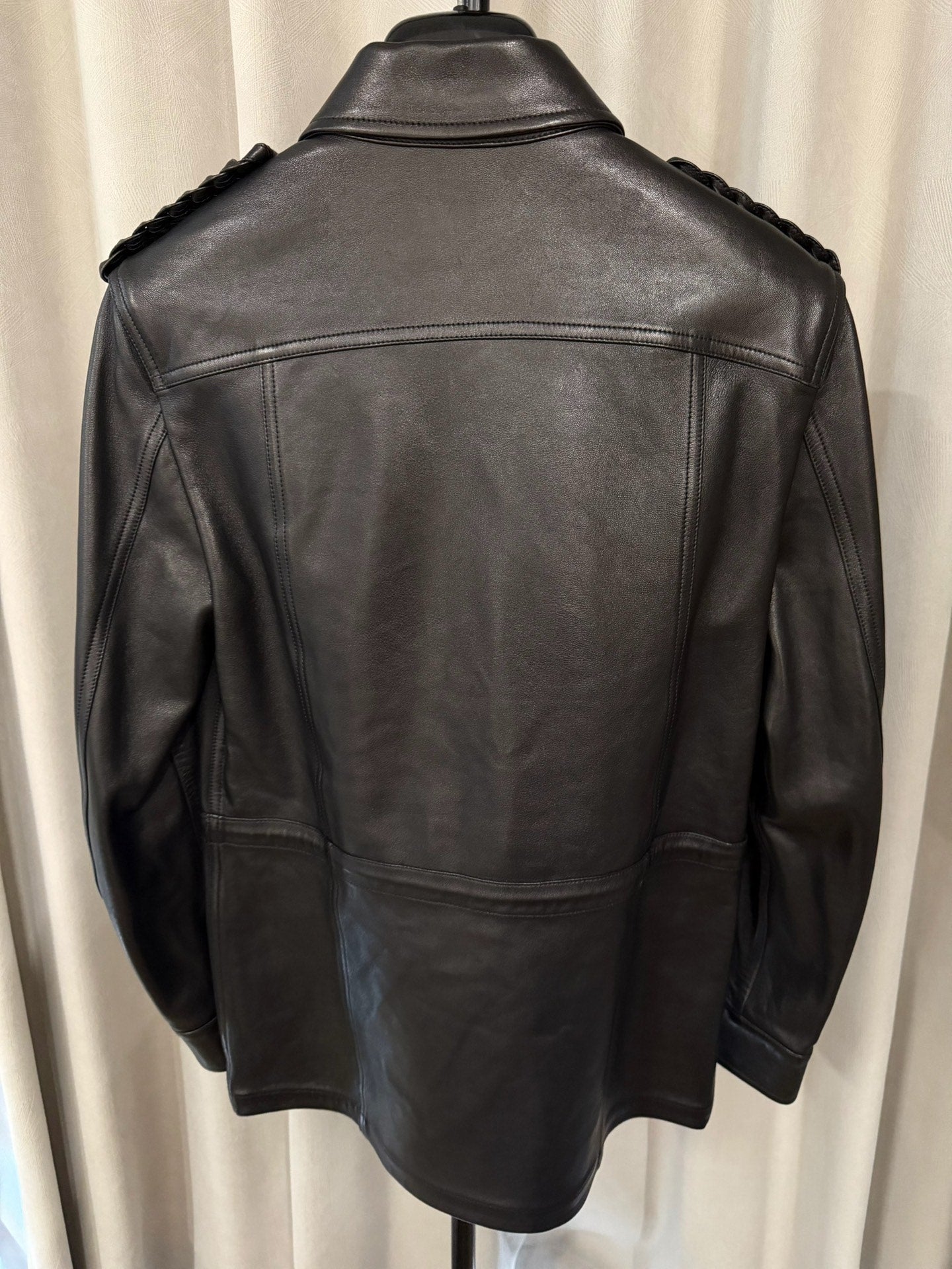 Saint Laurent 18FW Leather Hunting Jacket